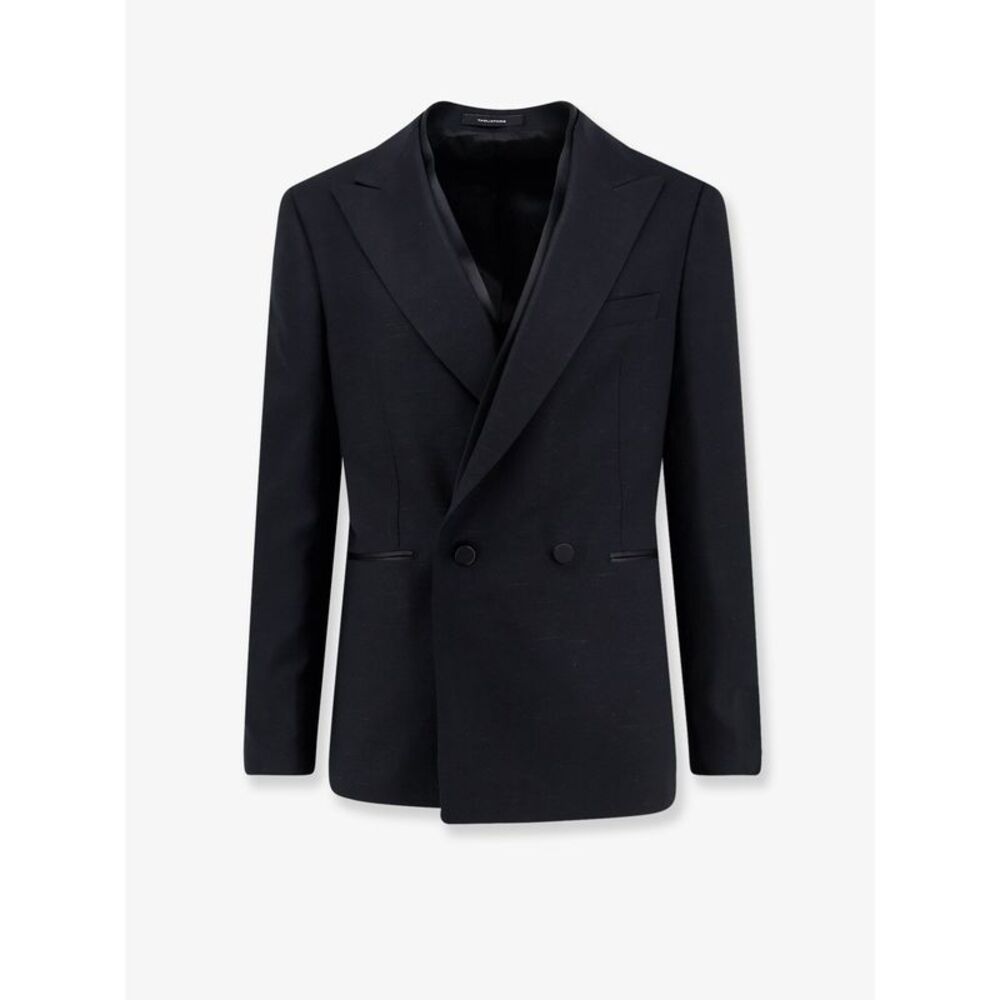Tagliatore Men Stretch Viscose And Silk Blazer